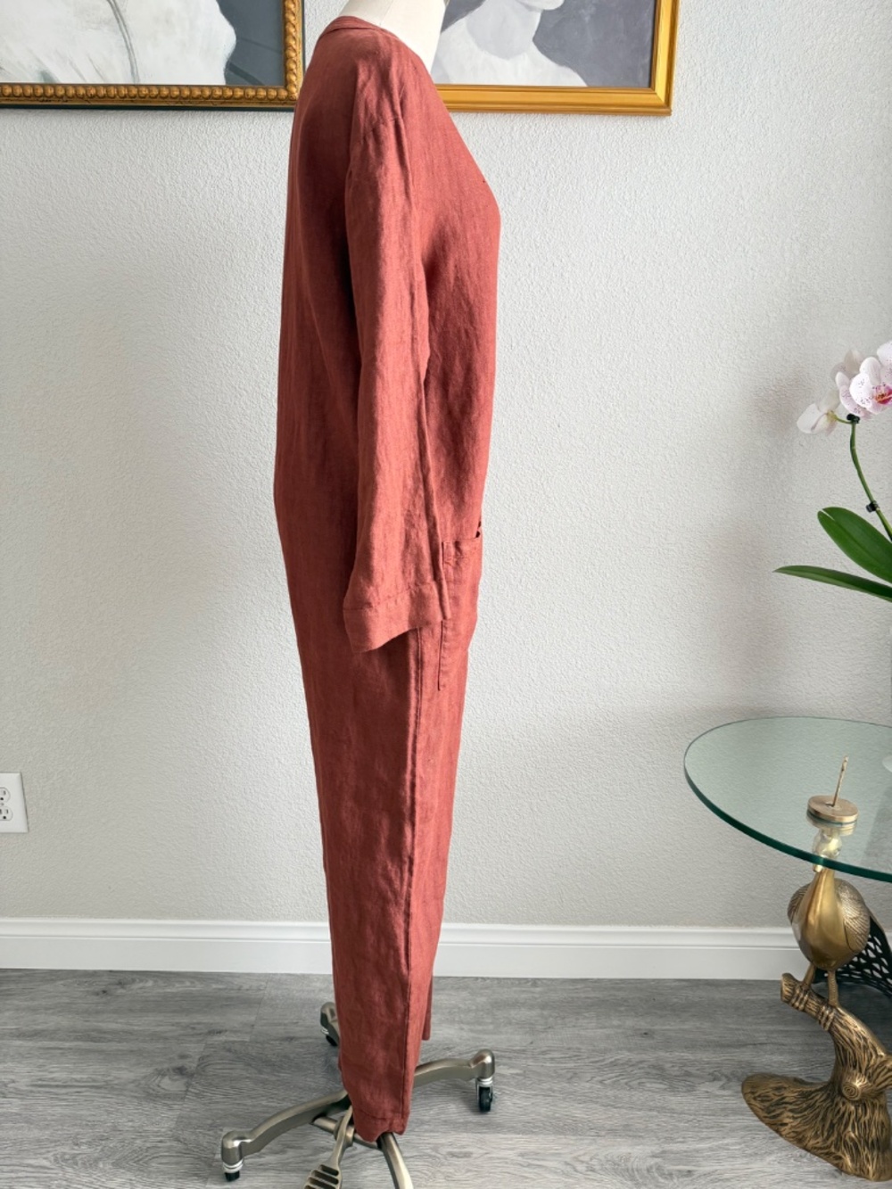 Zara Linen Jumpsuit. - Picture 2 of 10